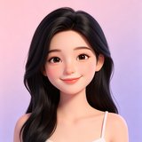 bubbly AI 陪伴助手温柔微笑头像